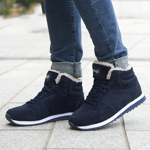 Men Boots Winter Shoes Plus Size 46 Ankle Boots Warm