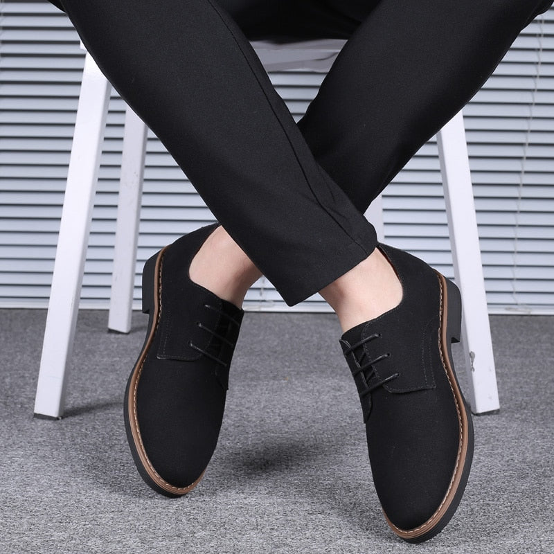 2020 High Quality Suede Leather Soft Shoes Men Loafers